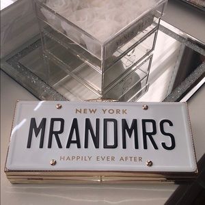 Brand new Kate Spade Mr & Mrs Clutch